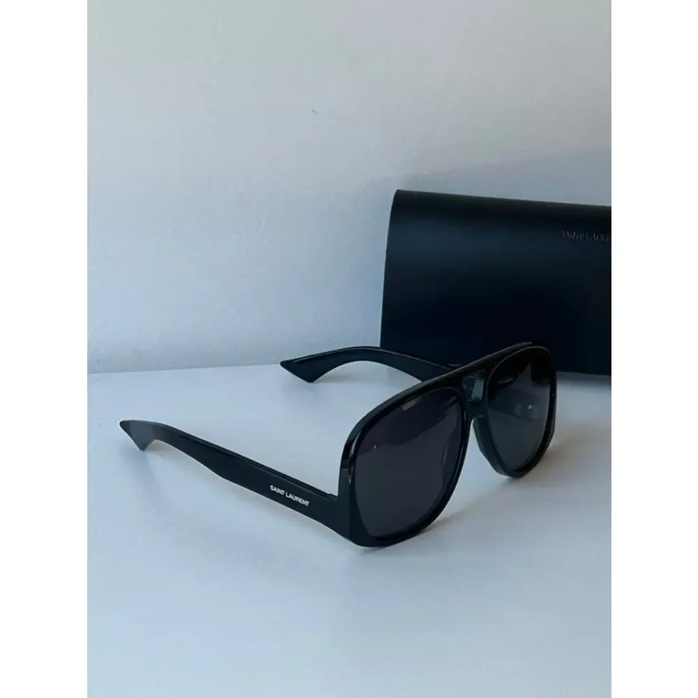 NEW Saint Laurent SL652 Solace Aviator Sunglasses Black